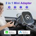 Wireless CarPlay Adapter - 2-in-1 for Apple & Android Auto